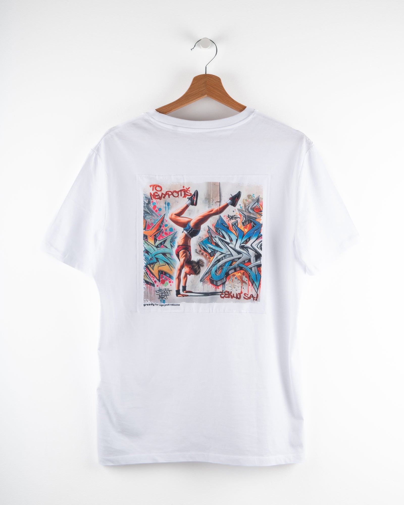 Biele tričko s grafikou To nevypotíš!