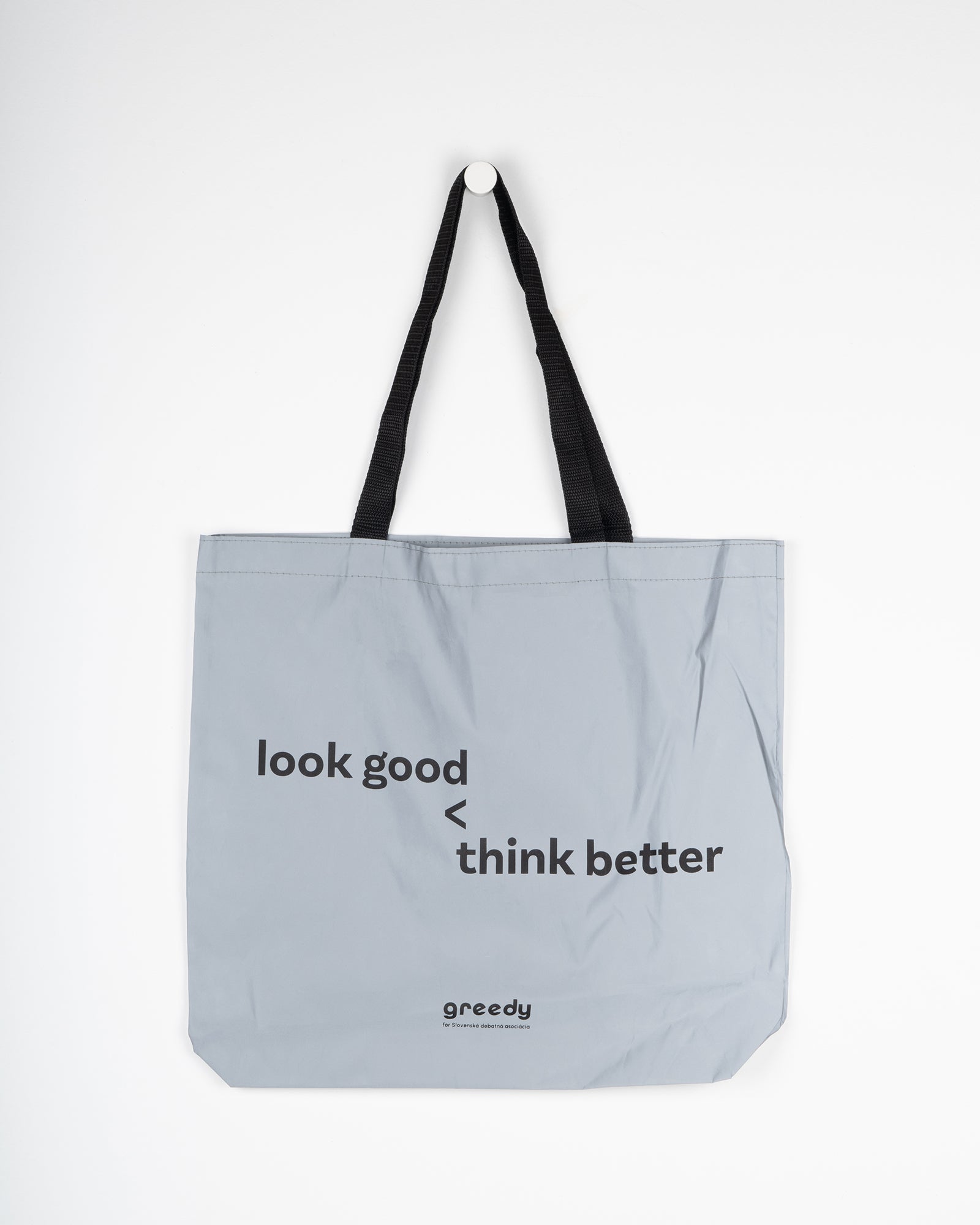 Reflexná nákupná taška Look good, think better