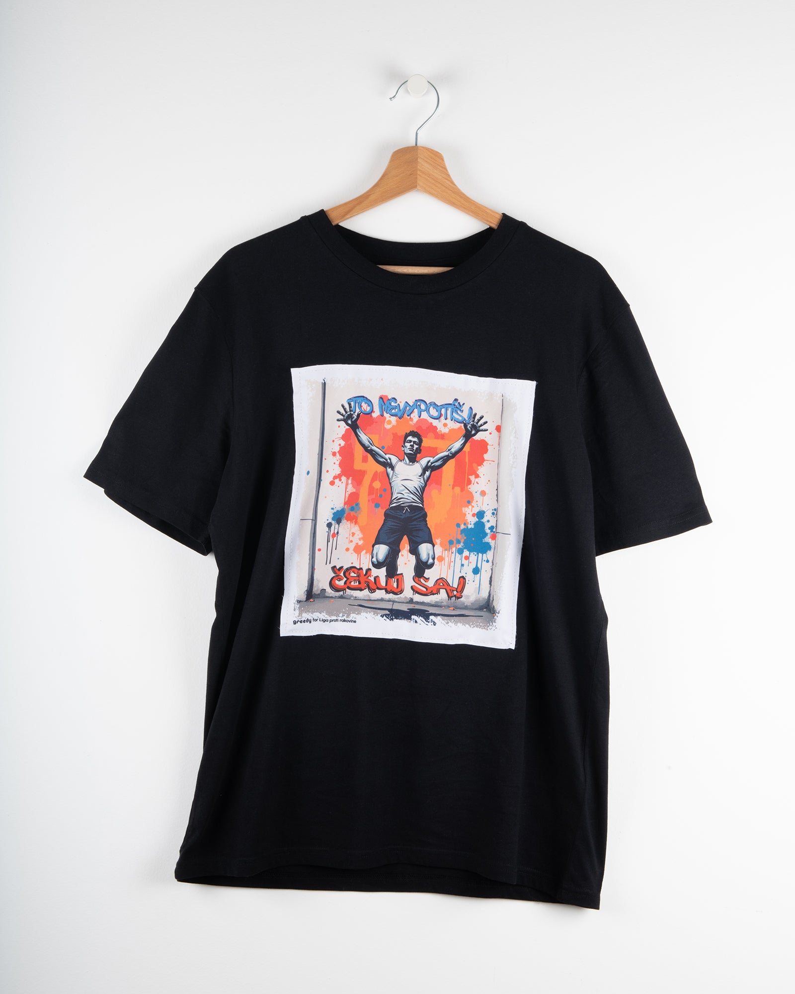 Čierne tričko s grafikou To nevypotíš!